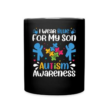 Autismus Awareness Day Autist Geschenk - Tasse einfarbig - Schwarz - Vorne