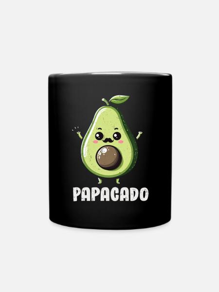 Avocado - Tasse einfarbig - Schwarz