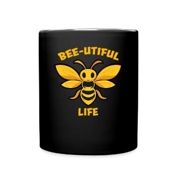 Bee Lovers Beekeepers Naturefriends Beekeepers - Full Colour Mug - black - Front