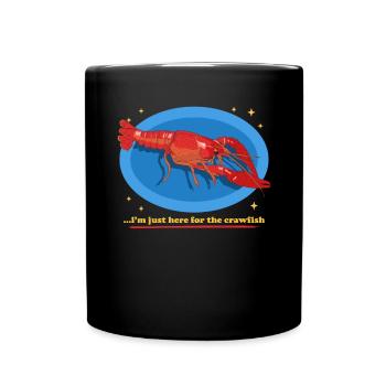 Flusskrebs Edelkrebs Meeresfrüchte Geschenk - Tasse einfarbig - Schwarz - Vorne
