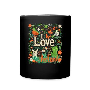 I love Ireland - Full Colour Mug - black - Front