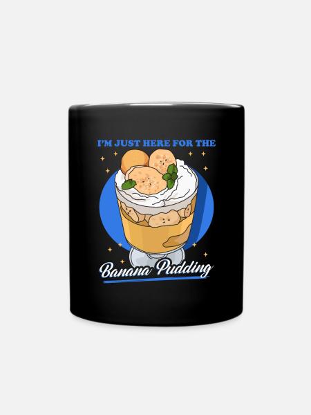 Bananenpudding Bananen Pudding Geschenk - Tasse einfarbig - Schwarz