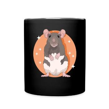 Rats, Rat Lover, Rat Owner, Gift - Full Colour Mug - black - Front