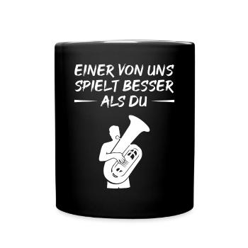 Better Than You Tuba Challenge Gift - Full Colour Mug - black - Front