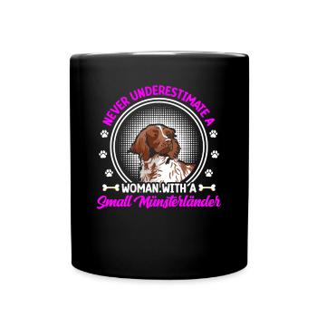 Ne sous-estimez pas le petit Münsterlander - Mug uni - noir - Devant