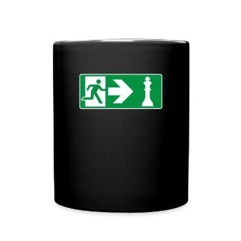 Emergency Exit Chess Chess Player - Full Colour Mug - black - Front