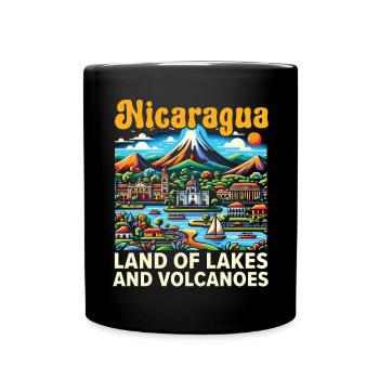 I Love Nicaragua Nicaraguan Flag Nicaraguan Pride - Full Colour Mug - black - Front