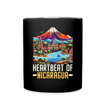 I Love Nicaragua Nicaraguan Flag Nicaraguan Pride - Full Colour Mug - black - Front