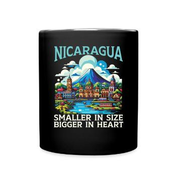 I Love Nicaragua Nicaraguan Flag Nicaraguan Pride - Full Colour Mug - black - Front