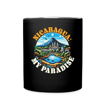 I Love Nicaragua Nicaraguan Flag Nicaraguan Pride - Full Colour Mug - black - Front