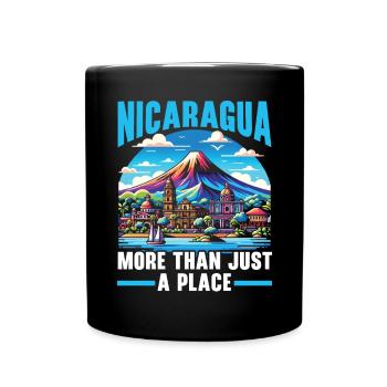 I Love Nicaragua Nicaraguan Flag Nicaraguan Pride - Full Colour Mug - black - Front