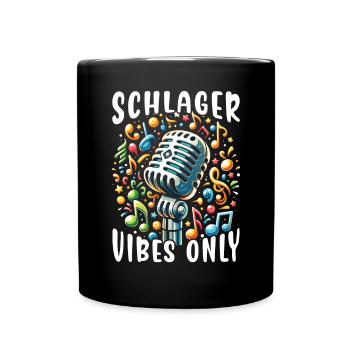 Deutscher Schlagersänger Deutschland Musikliebhaber - Tasse einfarbig - Schwarz - Vorne