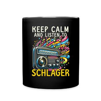Deutscher Schlagersänger Deutschland Musikliebhaber - Tasse einfarbig - Schwarz - Vorne
