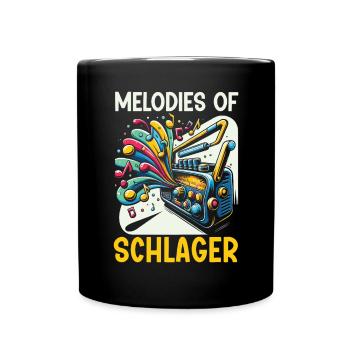 Deutscher Schlagersänger Deutschland Musikliebhaber - Tasse einfarbig - Schwarz - Vorne