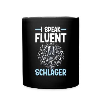 Deutscher Schlagersänger Deutschland Musikliebhaber - Tasse einfarbig - Schwarz - Vorne