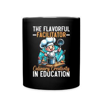 Culinary Arts Teacher Kitchen Cook Chef Cooking - Full Colour Mug - black - Front