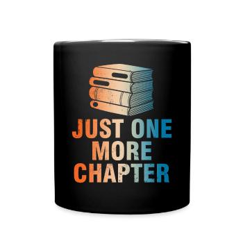 Just one more chapter for bookworms - Full Colour Mug - black - Front