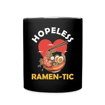 Ramen Noodle Soup Japanese Cuisine - Full Colour Mug - black - Front