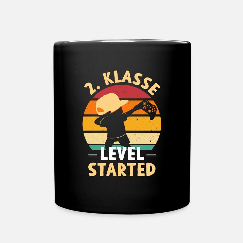 2.Klasse Level Started - Tasse einfarbig - Schwarz