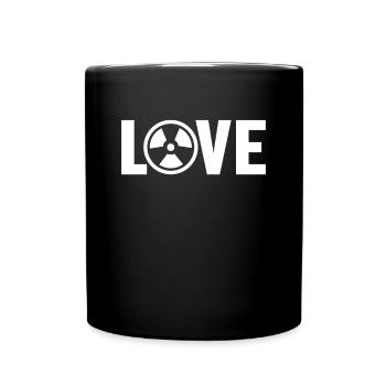 Love Uranium Nuclear Power Plant Energy Nuclear - Full Colour Mug - black - Front