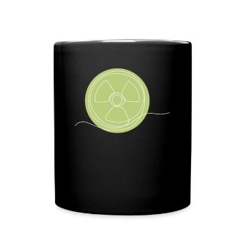 Uran-Kernkraftwerk Lineart Energy - Tasse einfarbig - Schwarz - Vorne