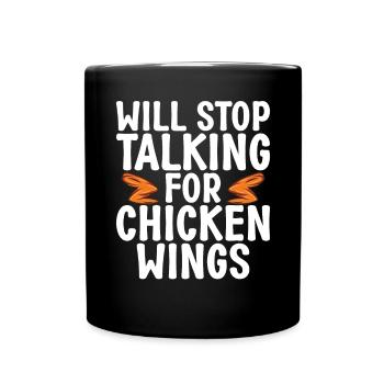 Chicken Wings Gifts - Full Colour Mug - black - Front