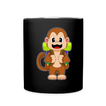 Sac à dos Monkey Hiker Randonnée - Mug uni - noir - Devant