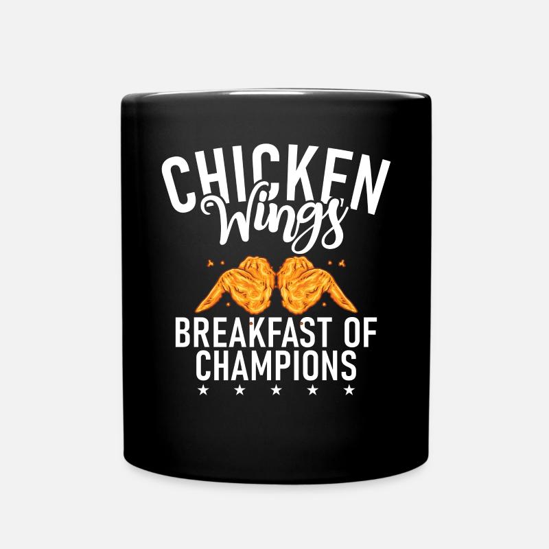 Chicken Wings Gifts - Tasse einfarbig - Schwarz