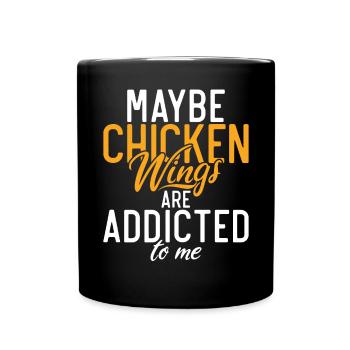 Cadeaux d’ailes de poulet - Mug uni - noir - Devant