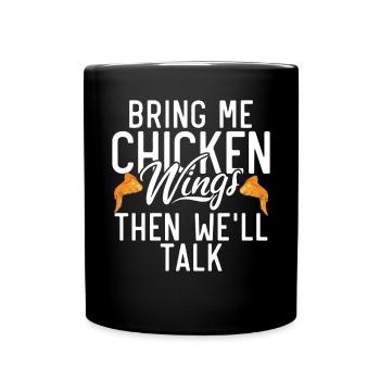 Cadeaux d’ailes de poulet - Mug uni - noir - Devant