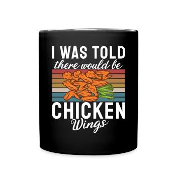Chicken Wings Gifts - Full Colour Mug - black - Front