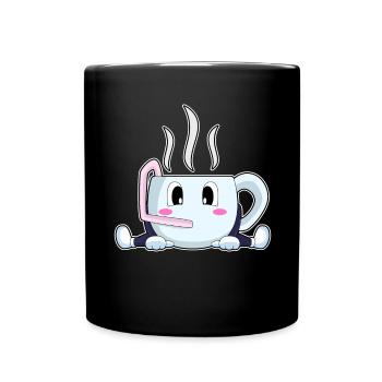 tasse de café - Mug uni - noir - Devant
