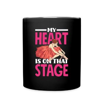 Cute Ballerina Ballet Dancer Gift - Full Colour Mug - black - Front