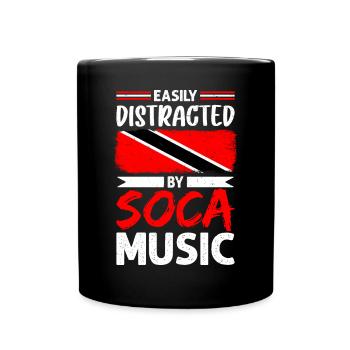 Soca Tanz Trinidad Tobago - Tasse einfarbig - Schwarz - Vorne