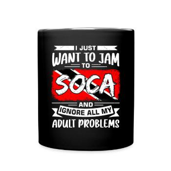 Soca Tanz Trinidad Tobago - Tasse einfarbig - Schwarz - Vorne