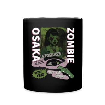 Osaka Zombie Girl - Tasse einfarbig - Schwarz - Vorne