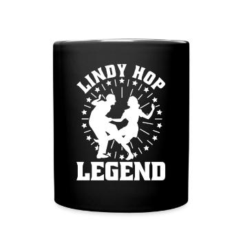 Lindy Hop Tänzer Swing Tanzpaar Swing Dance - Tasse einfarbig - Schwarz - Vorne