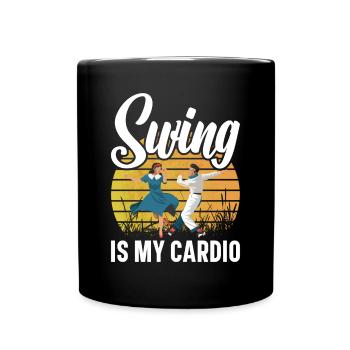Lindy Hop Tänzer Swing Tanzpaar Swing Dance - Tasse einfarbig - Schwarz - Vorne