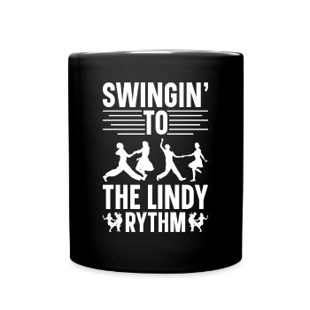 Lindy Hop Tänzer Swing Tanzpaar Swing Dance - Tasse einfarbig - Schwarz - Vorne