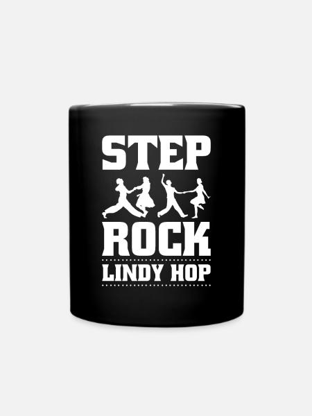 Lindy Hop Tänzer Swing Tanzpaar Swing Dance - Tasse einfarbig - Schwarz