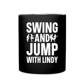 Lindy Hop Tänzer Swing Tanzpaar Swing Dance - Tasse einfarbig - Schwarz - Vorne