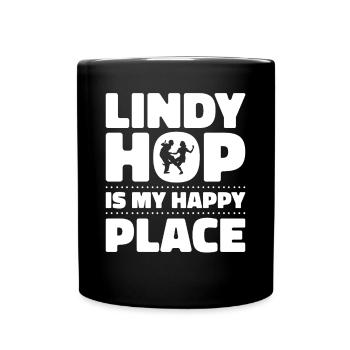 Lindy Hop Tänzer Swing Tanzpaar Swing Dance - Tasse einfarbig - Schwarz - Vorne