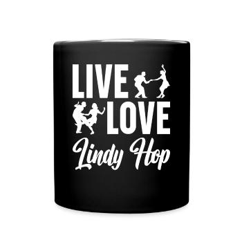 Lindy Hop Tänzer Swing Tanzpaar Swing Dance - Tasse einfarbig - Schwarz - Vorne