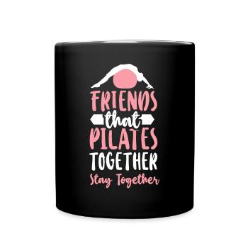 Pilates Instructor Teacher Friends - Full Colour Mug - black - Front