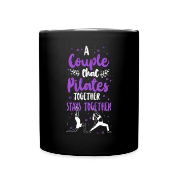 Pilates Instructor Teacher Couple - Tasse einfarbig - Schwarz - Vorne