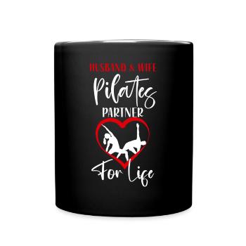 Pilates Instructor Teacher Husband - Full Colour Mug - black - Front