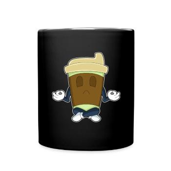 Méditation de fitness au café Yoga - Mug uni - noir - Devant