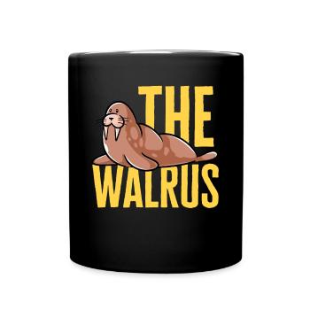 Walross - Tasse einfarbig - Schwarz - Vorne