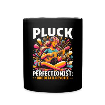 Ukulélé Professeur Instrument Ukulélé Joueur Uke - Mug uni - noir - Devant