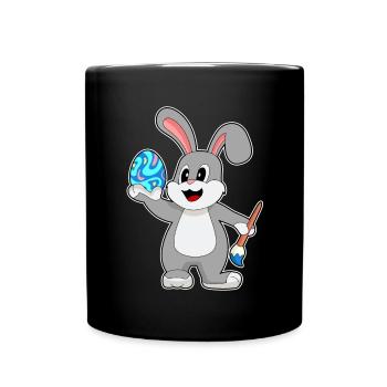 Coloriage de Pâques de Bunny - Mug uni - noir - Devant